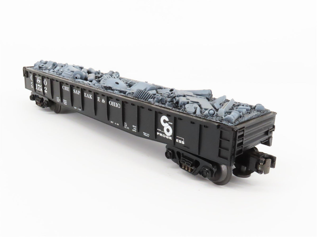 O Gauge 3-Rail MTH Rail King 30-7214 C&amp;O Chesapeake &amp; Ohio Gondola w/Load #31722