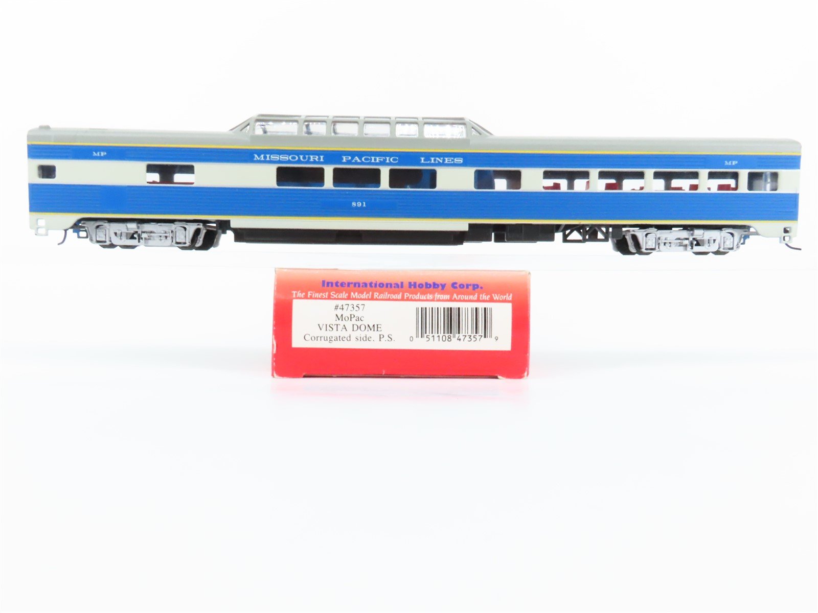 HO Scale IHC Premier Series 47357 MP Missouri Pacific Vista Dome Passenger #891