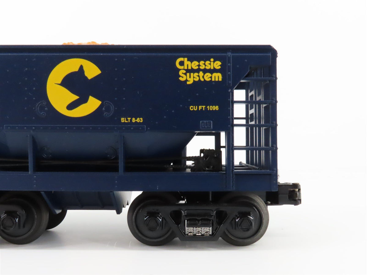 O Gauge 3-Rail MTH Rail King 30-7562 C&amp;O Chessie System Ore Car w/Load #4806