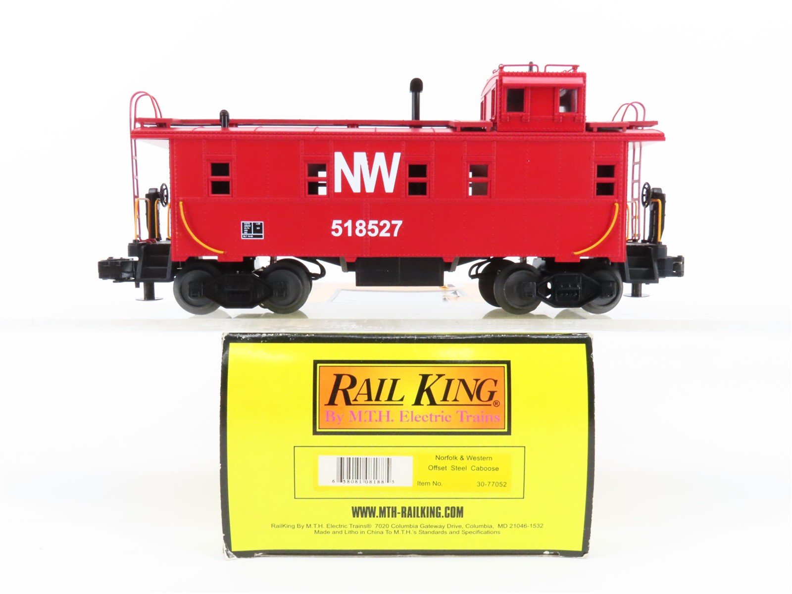 O Gauge 3-Rail MTH Rail King 30-77052 NW Norfolk & Western Lighted Caboose