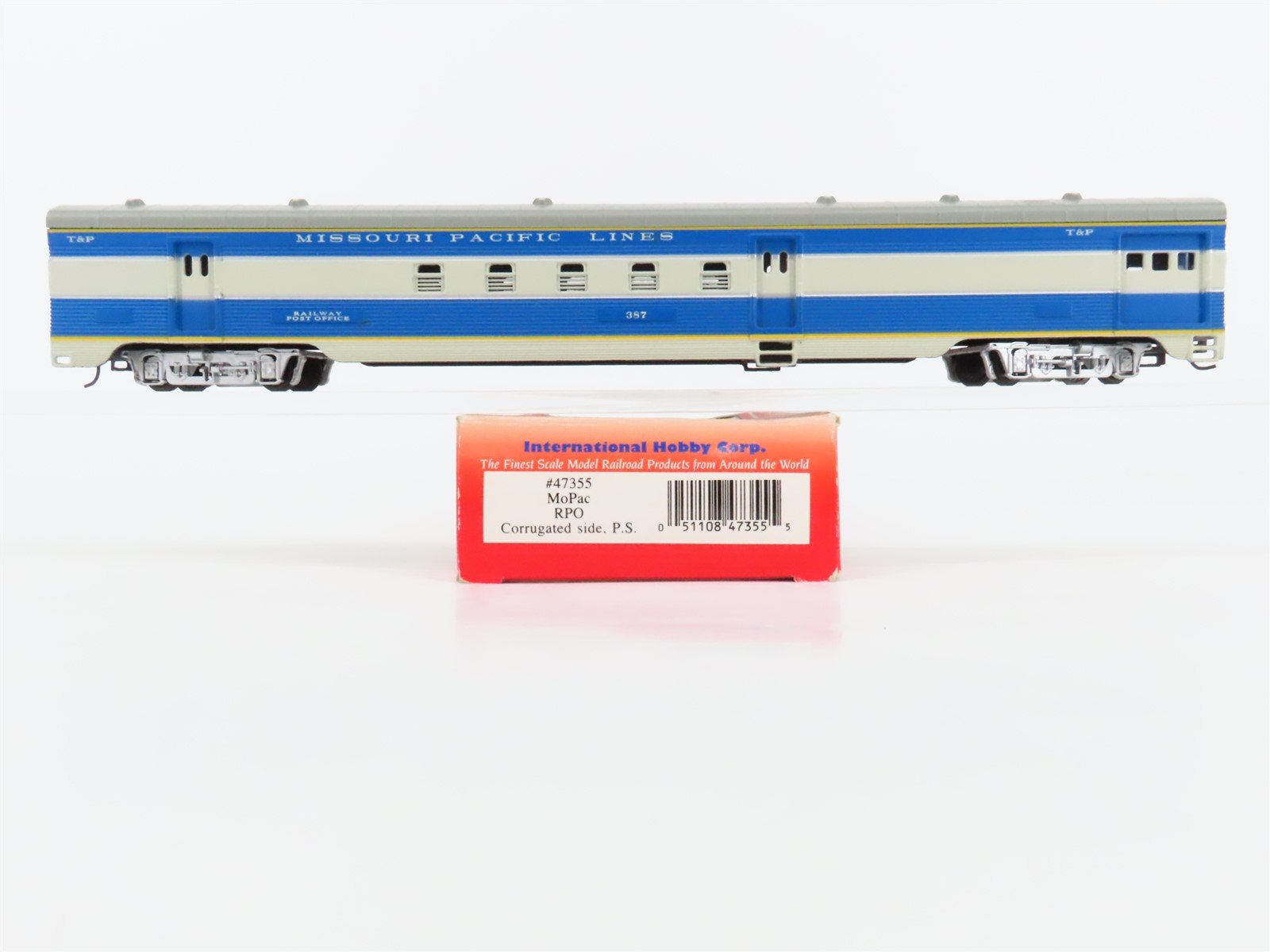 HO Scale IHC Premier Series 47355 T&P MP Missouri Pacific RPO Passenger #387