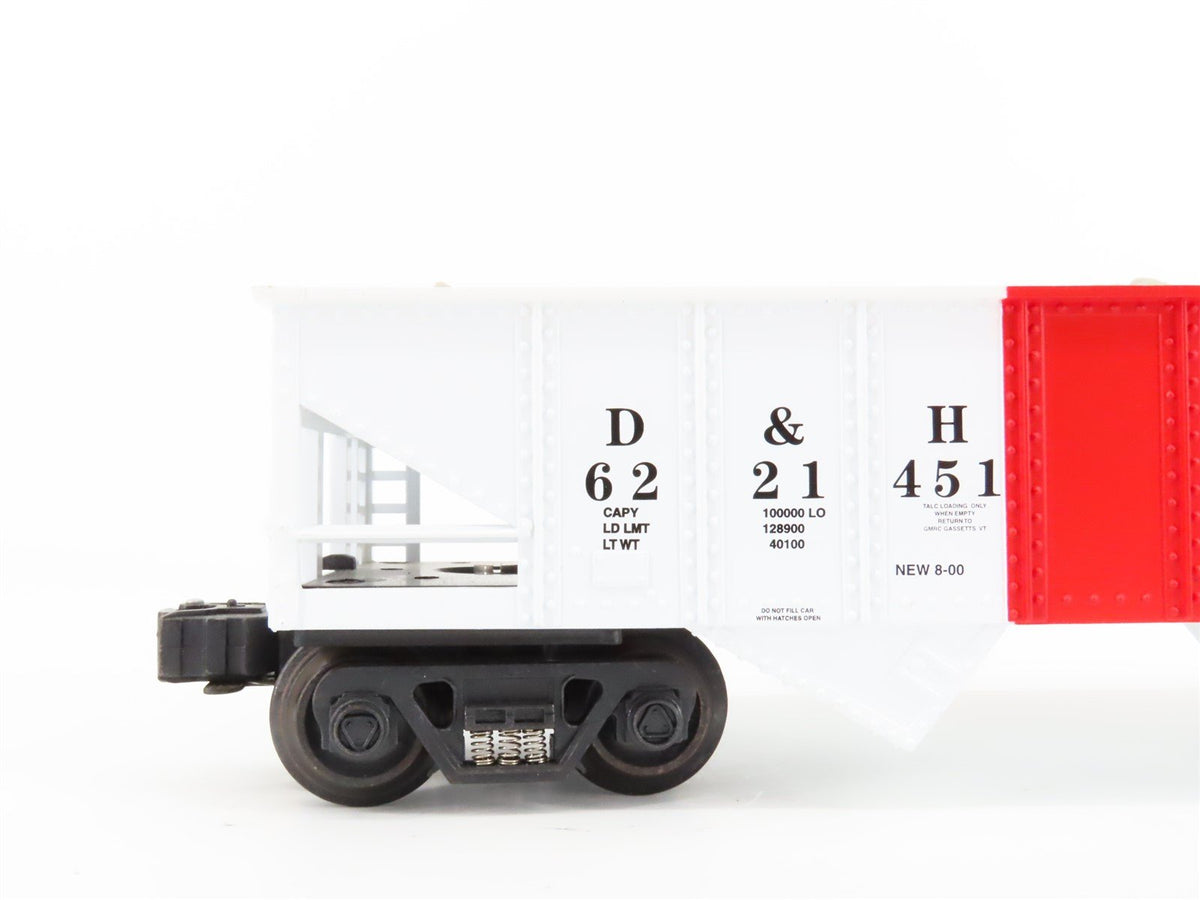 O Gauge 3-Rail K-Line K622-1451 D&amp;H 2 Bay Hopper w/Load 6221451