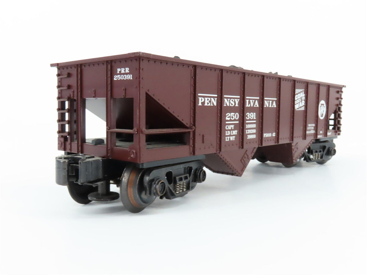 O Gauge 3-Rail K-Line K622-1891 PRR Coal Goes to War 2 Bay Hopper w/Load 250391