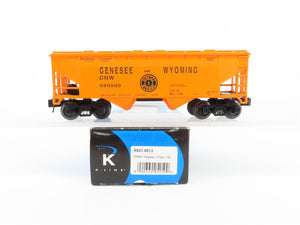 O Gauge 3-Rail K-Line K621-8013 GNW Genesee Wyoming 2 Bay Covered Hopper 590000