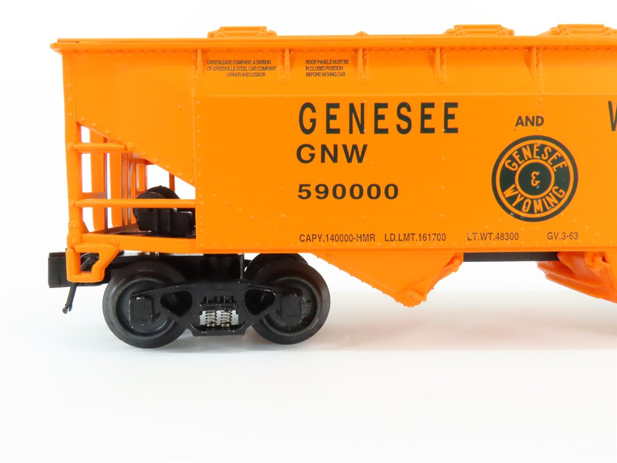 O Gauge 3-Rail K-Line K621-8013 GNW Genesee Wyoming 2 Bay Covered Hopper 590000
