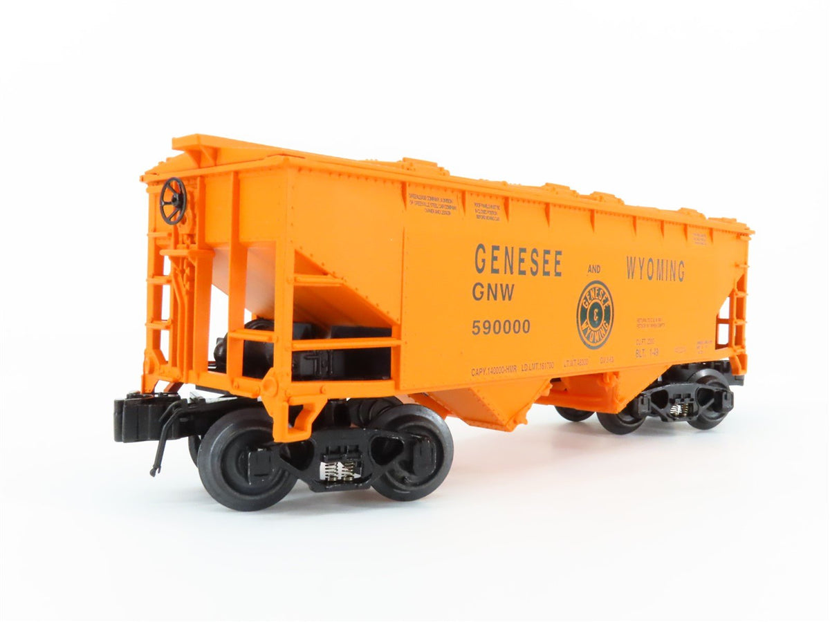 O Gauge 3-Rail K-Line K621-8013 GNW Genesee Wyoming 2 Bay Covered Hopper 590000
