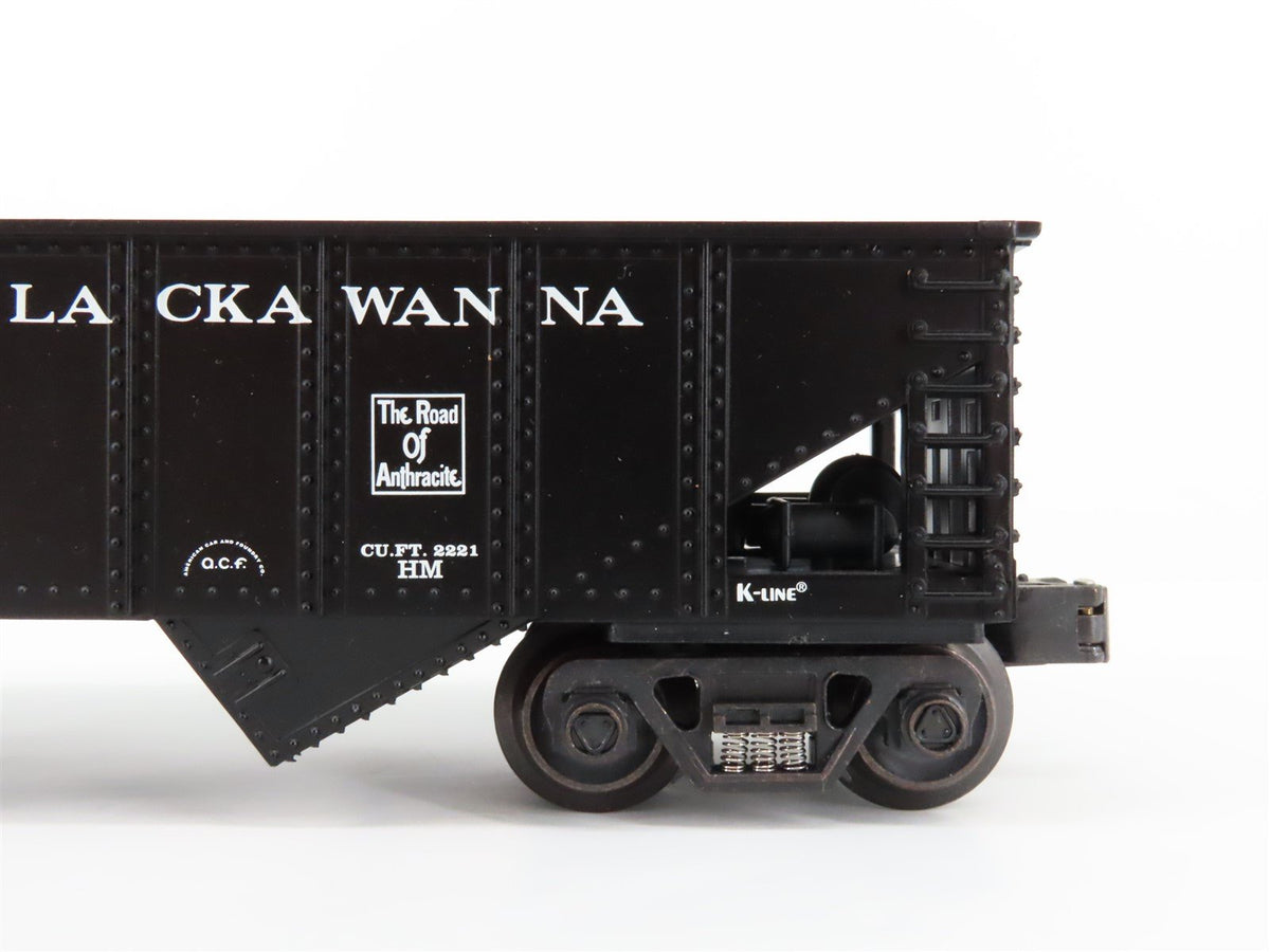 O Gauge 3-Rail K-Line K622-1471 DL&amp;W Lackawanna 2 Bay Hopper w/.Load 86999