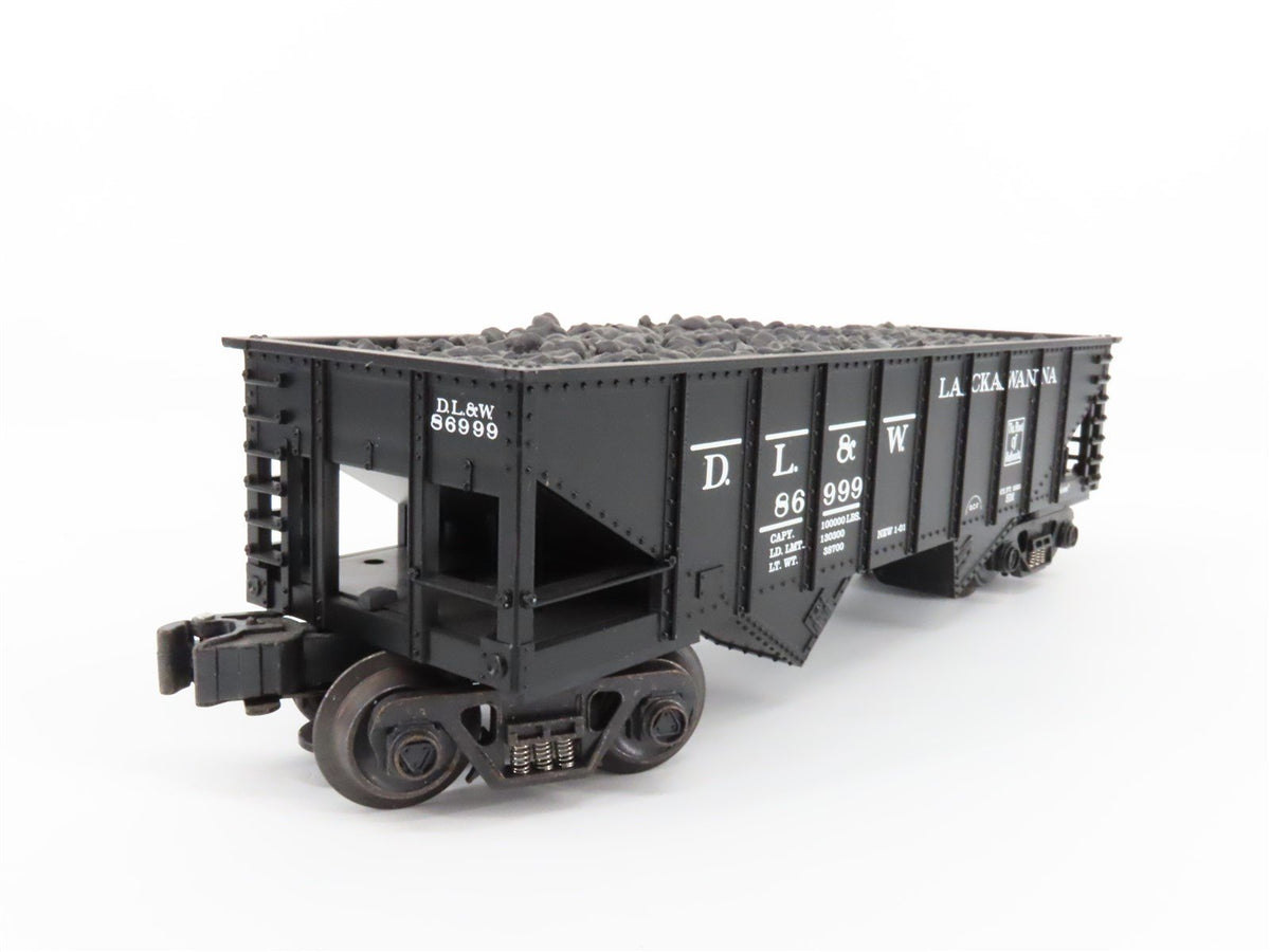 O Gauge 3-Rail K-Line K622-1471 DL&amp;W Lackawanna 2 Bay Hopper w/.Load 86999