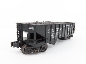 O Gauge 3-Rail K-Line K622-1471 DL&W Lackawanna 2 Bay Hopper w/.Load 86999