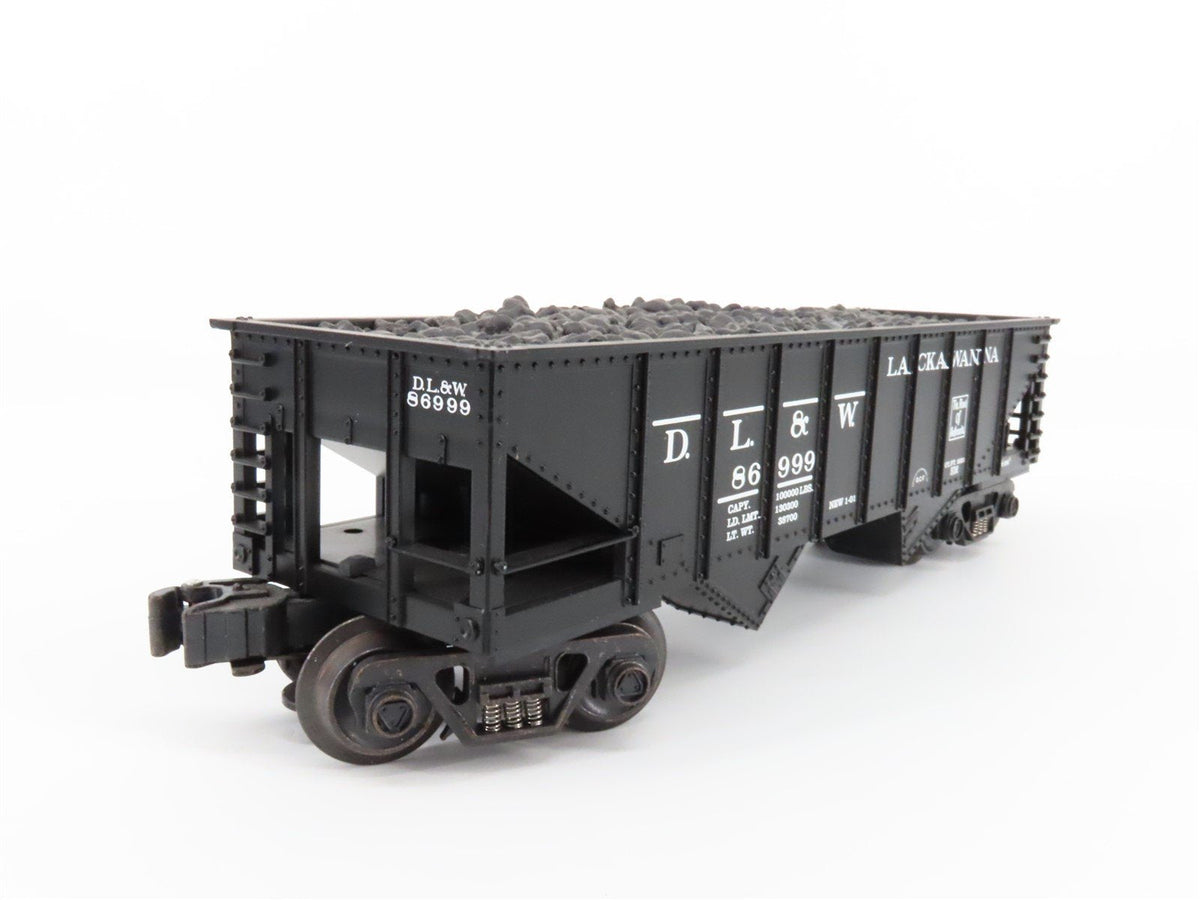 O Gauge 3-Rail K-Line K622-1471 DL&amp;W Lackawanna 2 Bay Hopper w/.Load 86999
