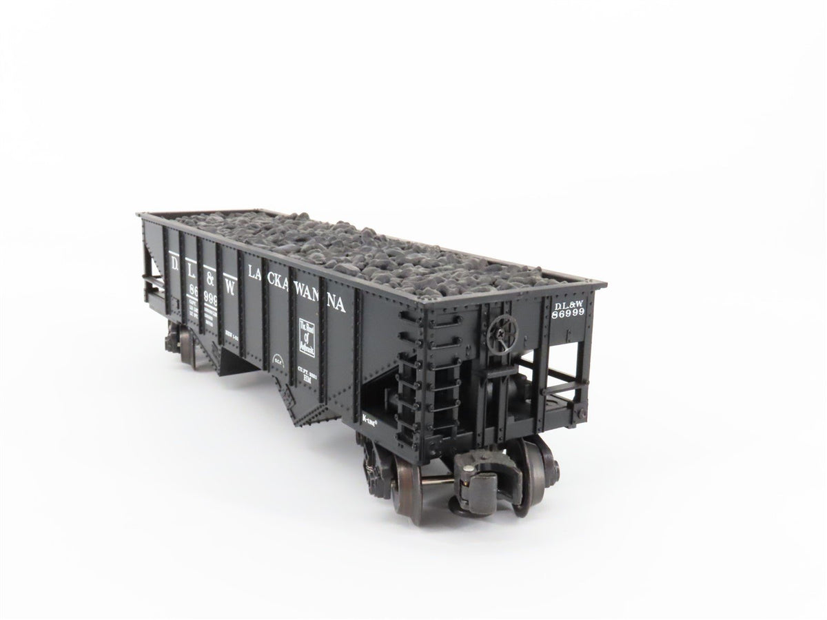O Gauge 3-Rail K-Line K622-1471 DL&amp;W Lackawanna 2 Bay Hopper w/.Load 86999