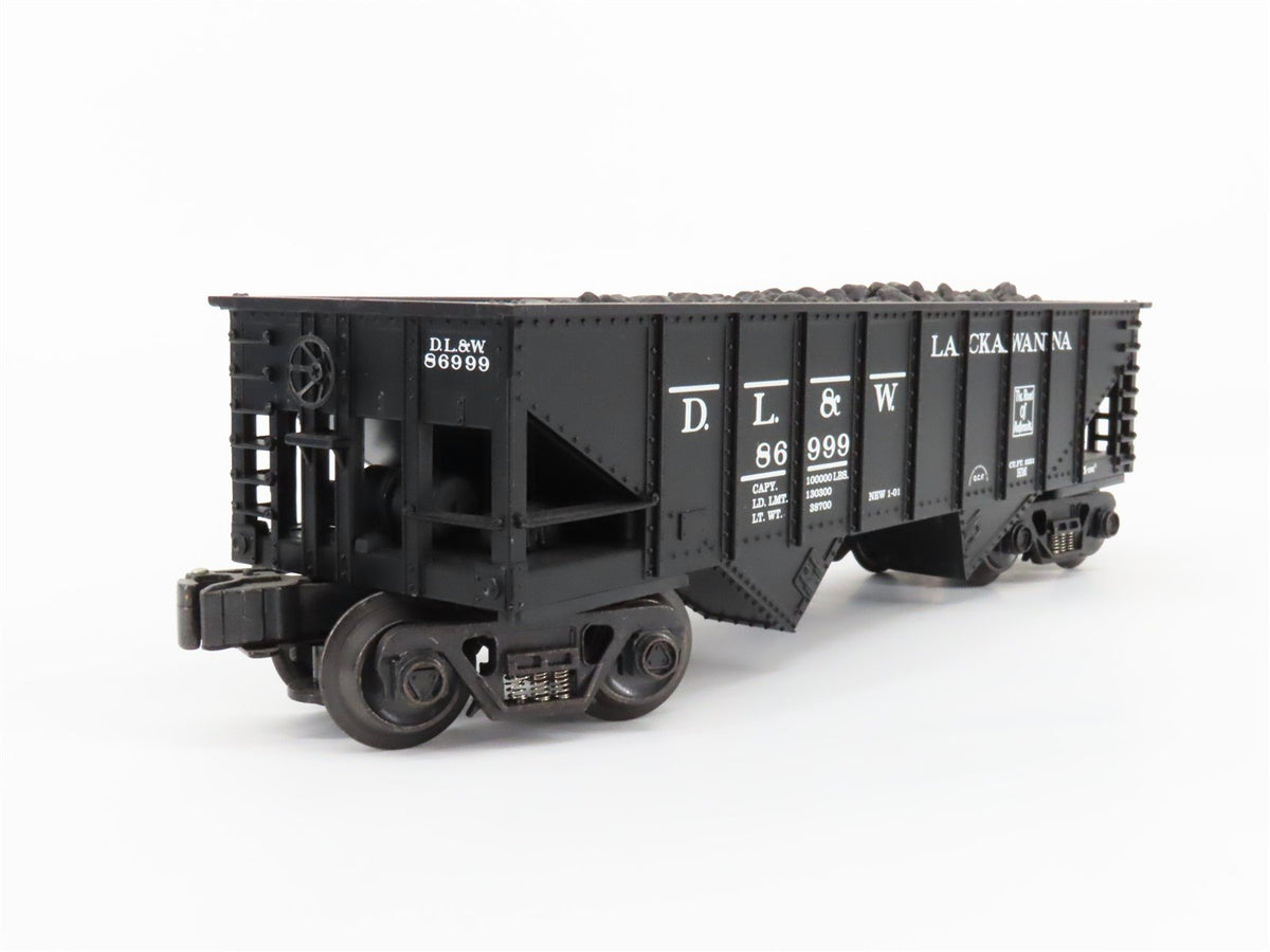 O Gauge 3-Rail K-Line K622-1471 DL&amp;W Lackawanna 2 Bay Hopper w/.Load 86999
