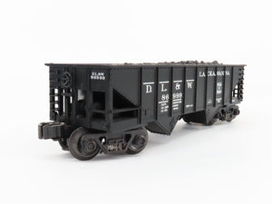 O Gauge 3-Rail K-Line K622-1471 DL&W Lackawanna 2 Bay Hopper w/.Load 86999