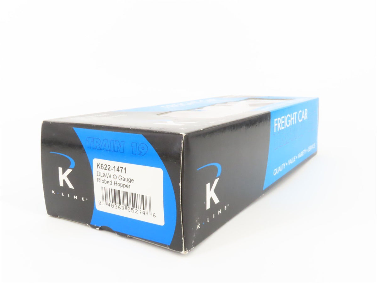 O Gauge 3-Rail K-Line K622-1471 DL&amp;W Lackawanna 2 Bay Hopper w/.Load 86999
