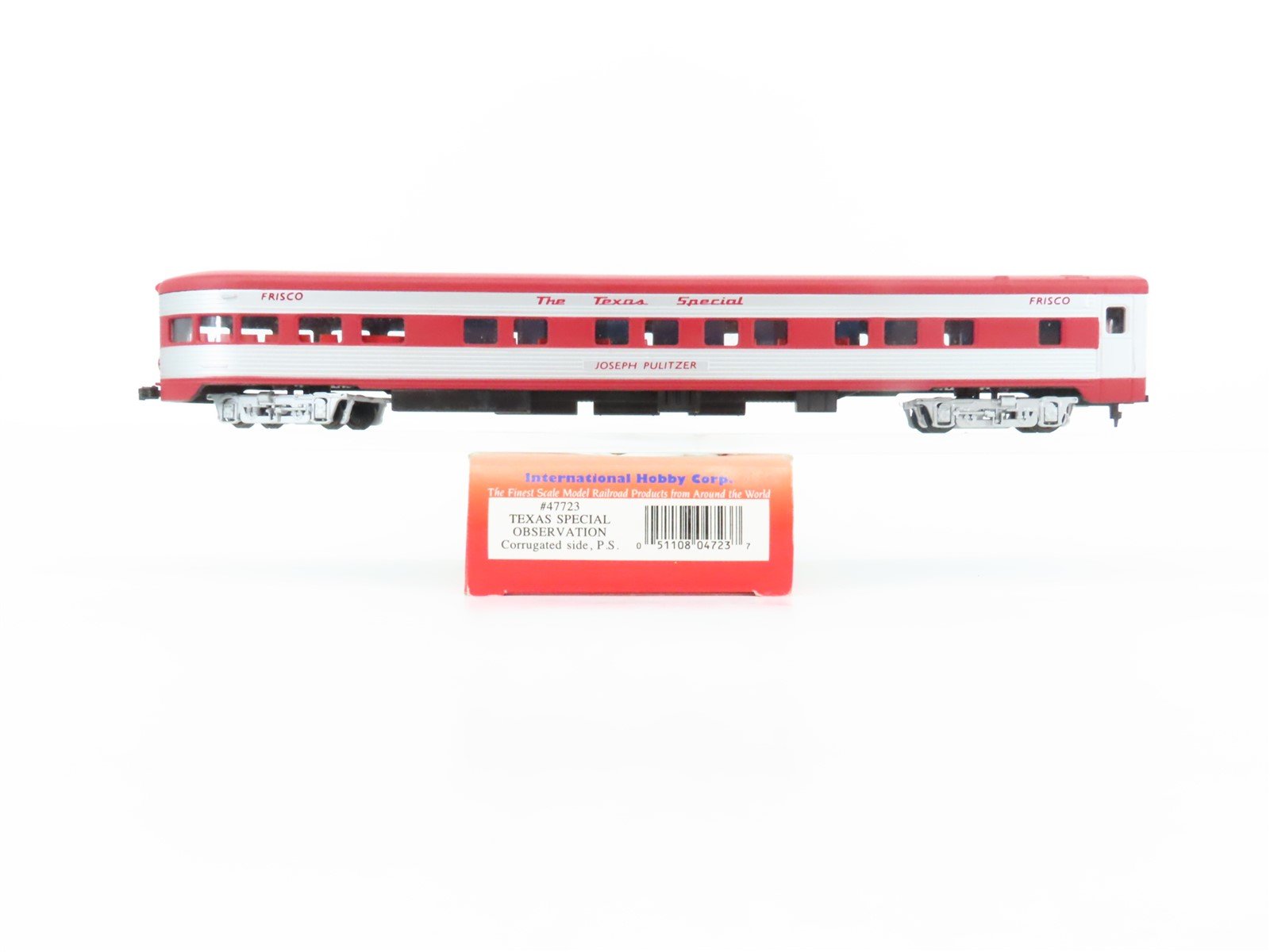 HO IHC Premier Series 47723 SL-SF Frisco Texas Special Observation Passenger
