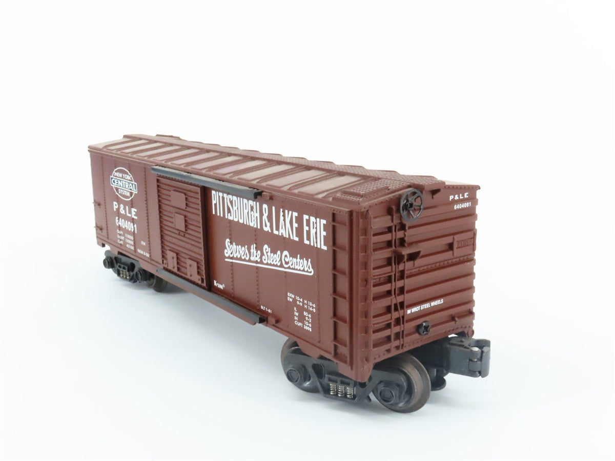 O Gauge 3-Rail K-Line K640-4091 P&amp;LE Pittsburgh &amp; Lake Erie Boxcar #6404091