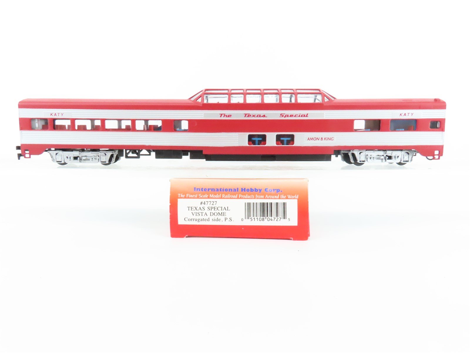 HO Scale IHC Premier Series 47727 MKT Katy Texas Special Vista Dome Passenger