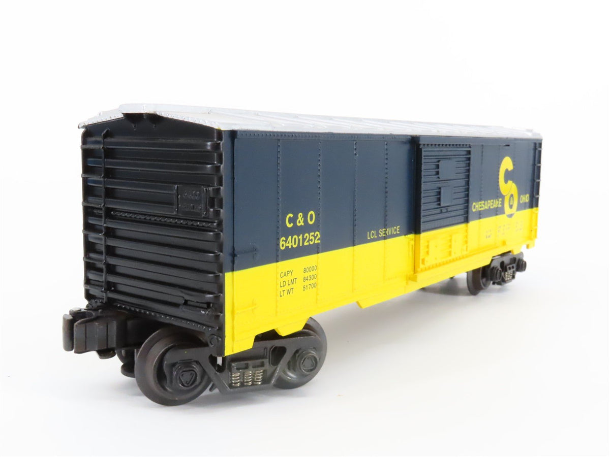 O Gauge 3-Rail K-Line K640-1252 C&amp;O Chesapeake &amp; Ohio Boxcar #6401252