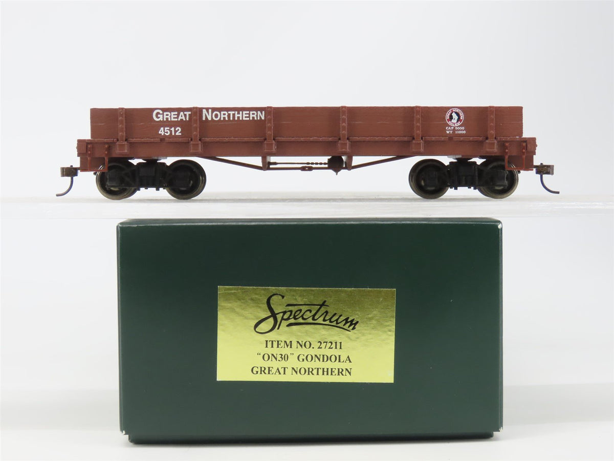 On30 Scale 2-Rail Bachmann Spectrum 27211 GN Great Northern Gondola #4512