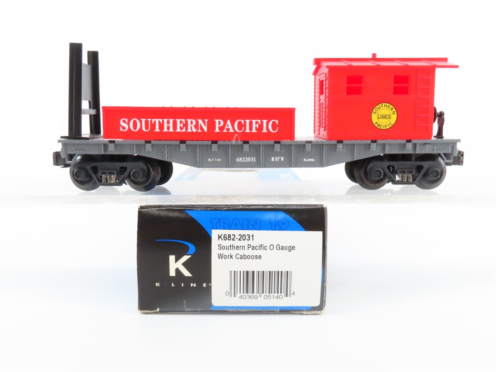 O Gauge 3-Rail K-Line K682-2031 SP Southern Pacific Work Caboose #6822031