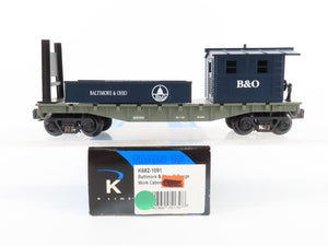 O Gauge 3-Rail K-Line K682-1091 B&O Baltimore & Ohio Work Caboose #6821091
