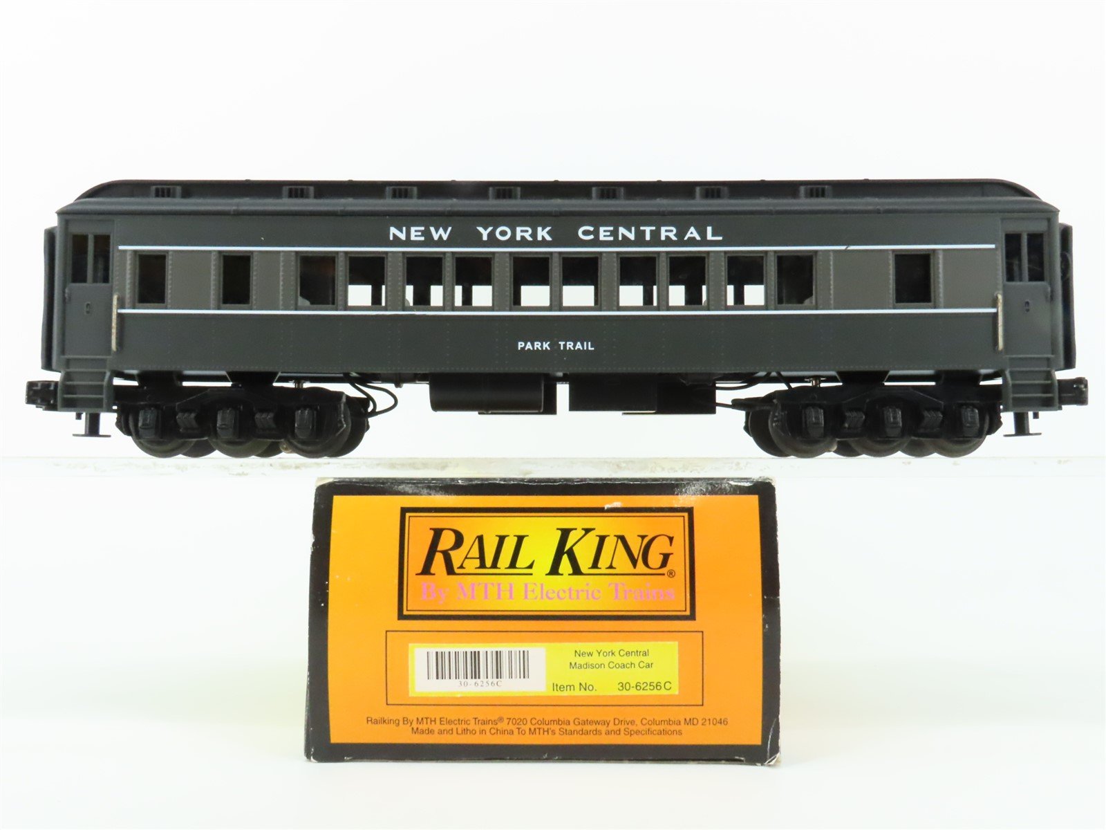 O Gauge 3-Rail MTH Rail King 30-6256C NYC New York Central Coach Passenger