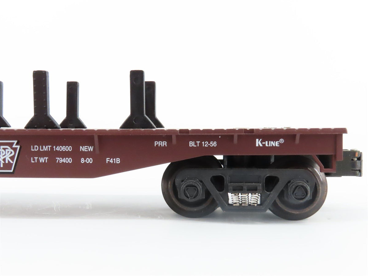 O Gauge 3-Rail K-Line K661-1893 PRR Pennsylvania Flatcar w/Load #6611893