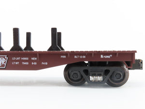 O Gauge 3-Rail K-Line K661-1893 PRR Pennsylvania Flatcar w/Load #6611893