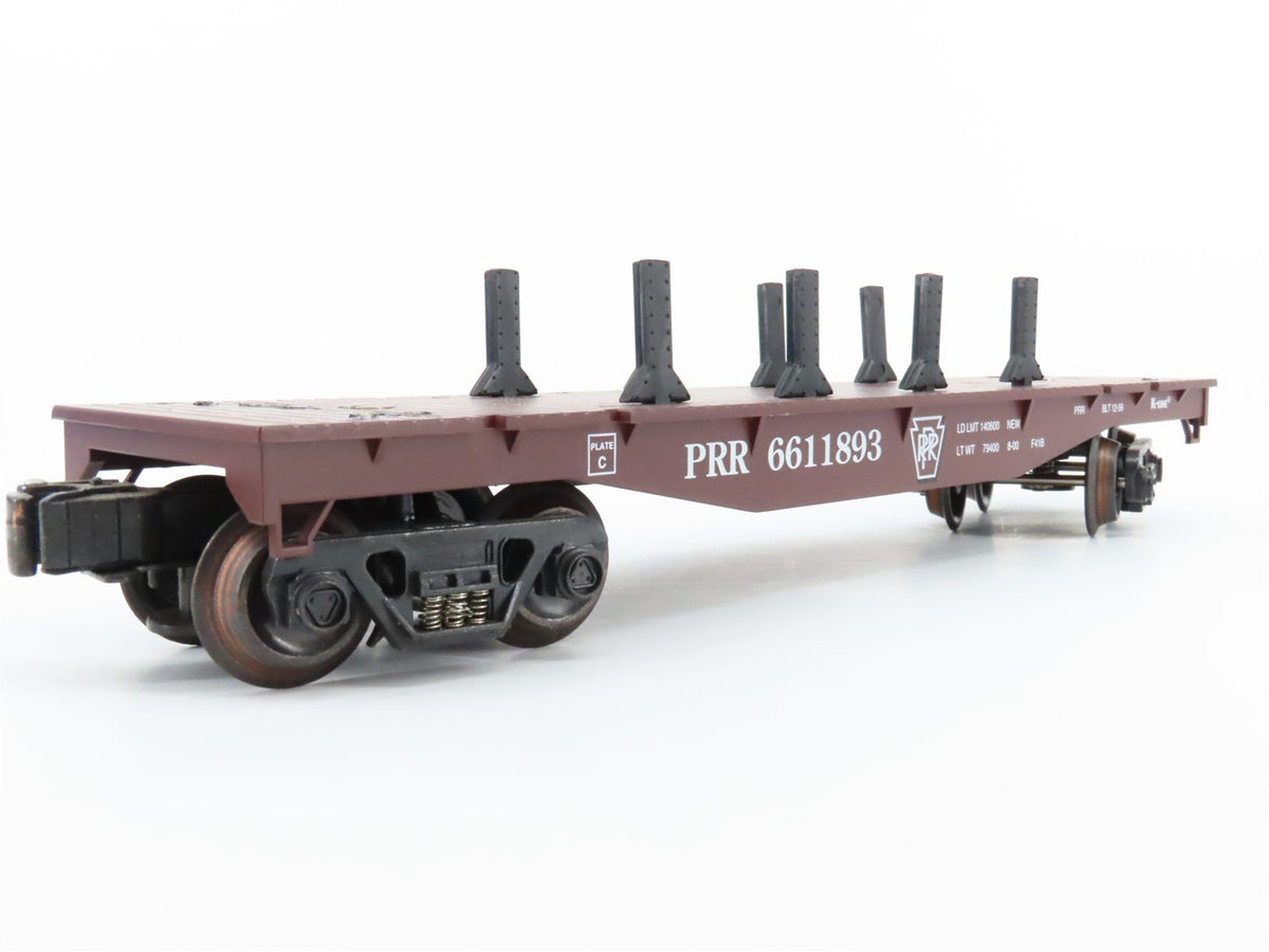 O Gauge 3-Rail K-Line K661-1893 PRR Pennsylvania Flatcar w/Load #6611893