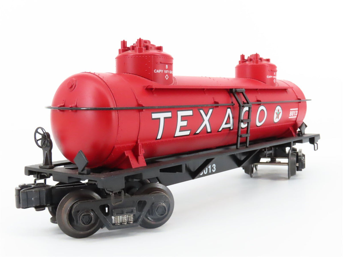 O Gauge 3-Rail K-Line K635-8013 Texaco 2 Dome Tank Car #8013