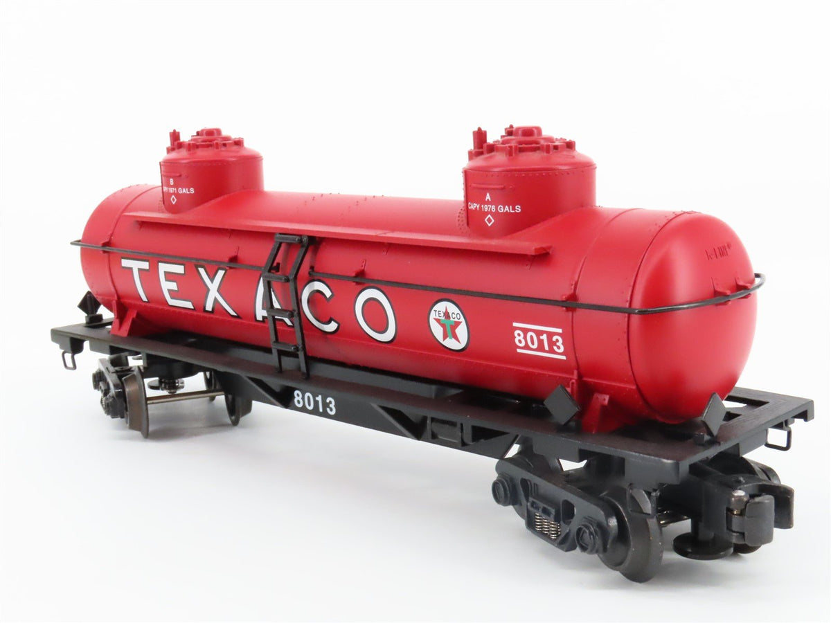 O Gauge 3-Rail K-Line K635-8013 Texaco 2 Dome Tank Car #8013