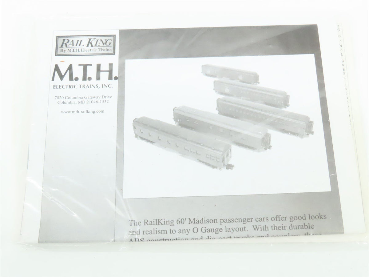 O Gauge 3-Rail MTH Rail King 30-69163 NYC New York &amp; New England Coach Passenger