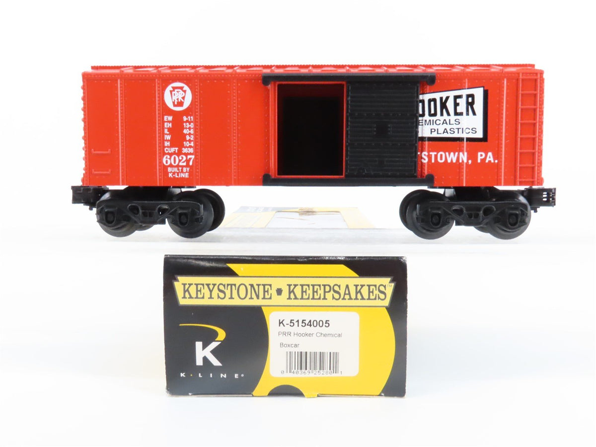 O Gauge 3-Rail K-Line K-5154005 PRR Pennsylvania Hooker Chemical Boxcar #6027