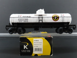 O Gauge 3-Rail K-Line 6-22618 AGCX Signal Oil Single Dome Tank Car #1043