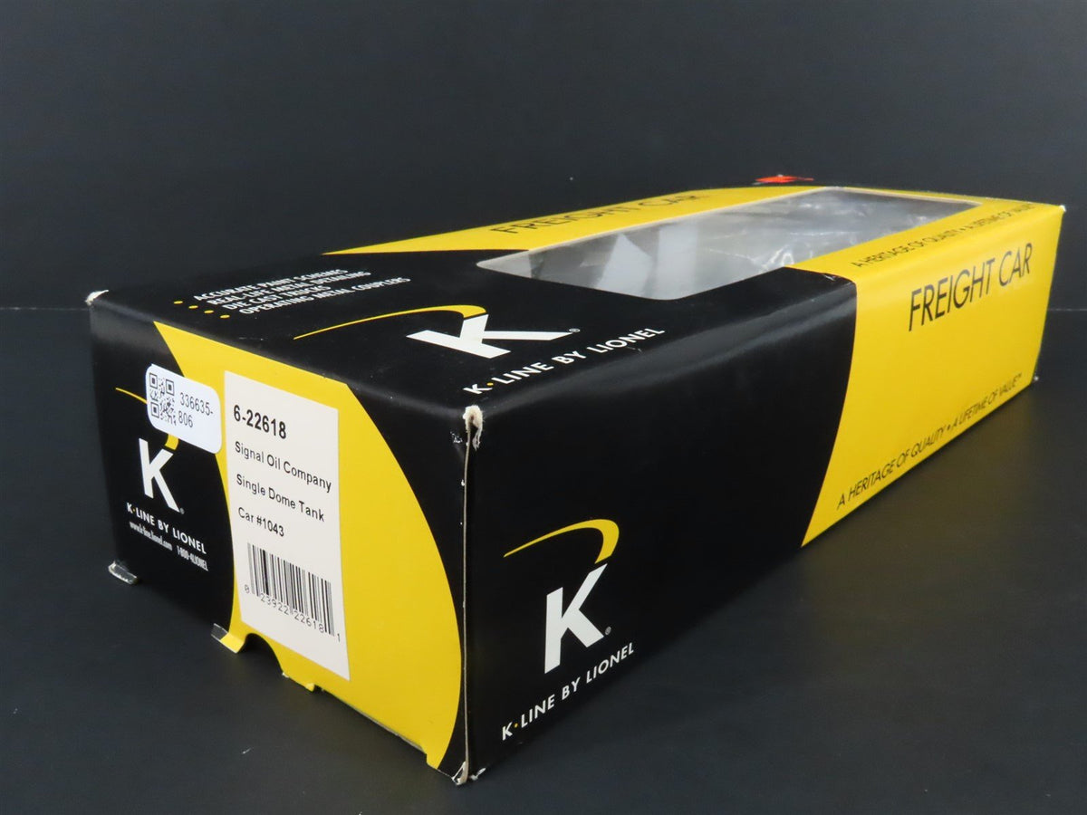 O Gauge 3-Rail K-Line 6-22618 AGCX Signal Oil Single Dome Tank Car #1043