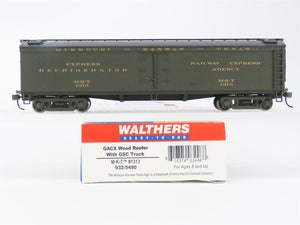 HO Scale Walthers 932-5490 MKT Missouri Kansas Texas GACX Wood Reefer #1313