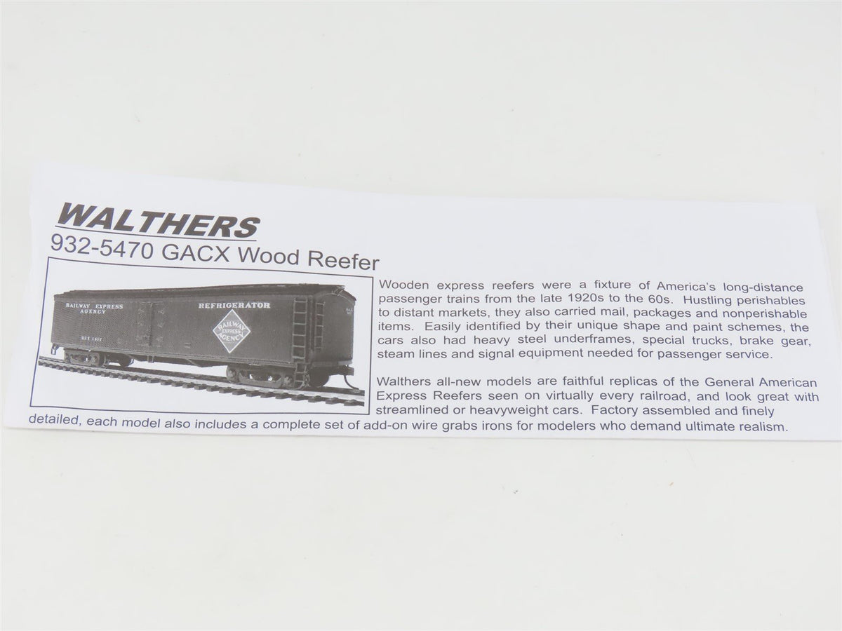 HO Scale Walthers 932-5490 MKT Missouri Kansas Texas GACX Wood Reefer #1313