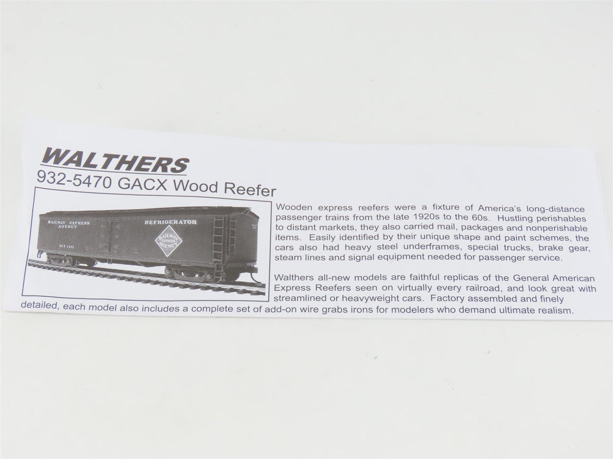 HO Scale Walthers 932-5490 MKT Missouri Kansas Texas GACX Wood Reefer #1313