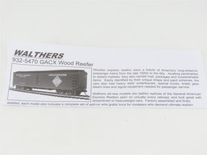 HO Scale Walthers 932-5490 MKT Missouri Kansas Texas GACX Wood Reefer #1313