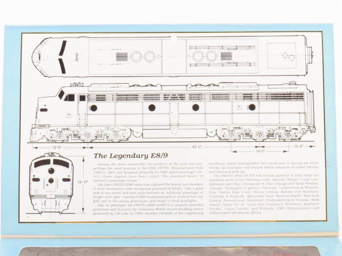 HO Scale Proto 2000 8193 NYC New York Central E8/9A Diesel Locomotive #4070
