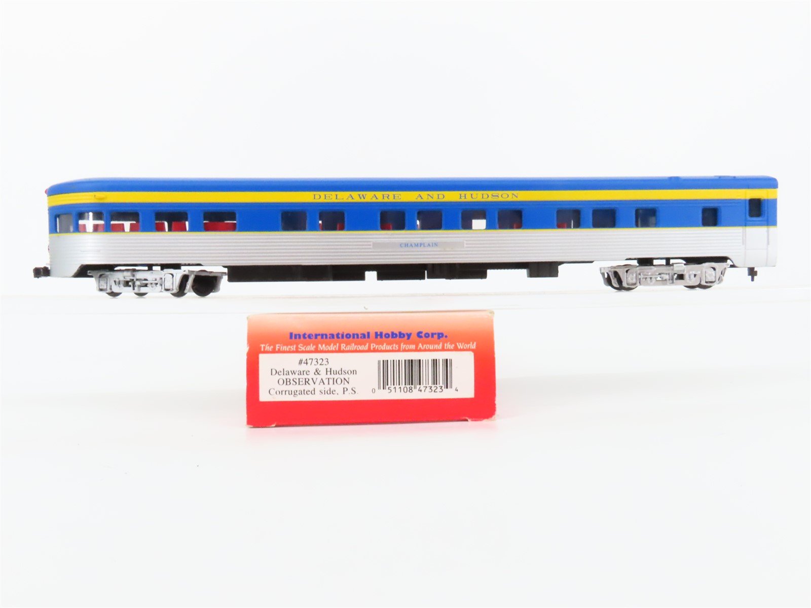 HO IHC Premier 47323 D&H Delaware & Hudson Observation Passenger "Champlain"