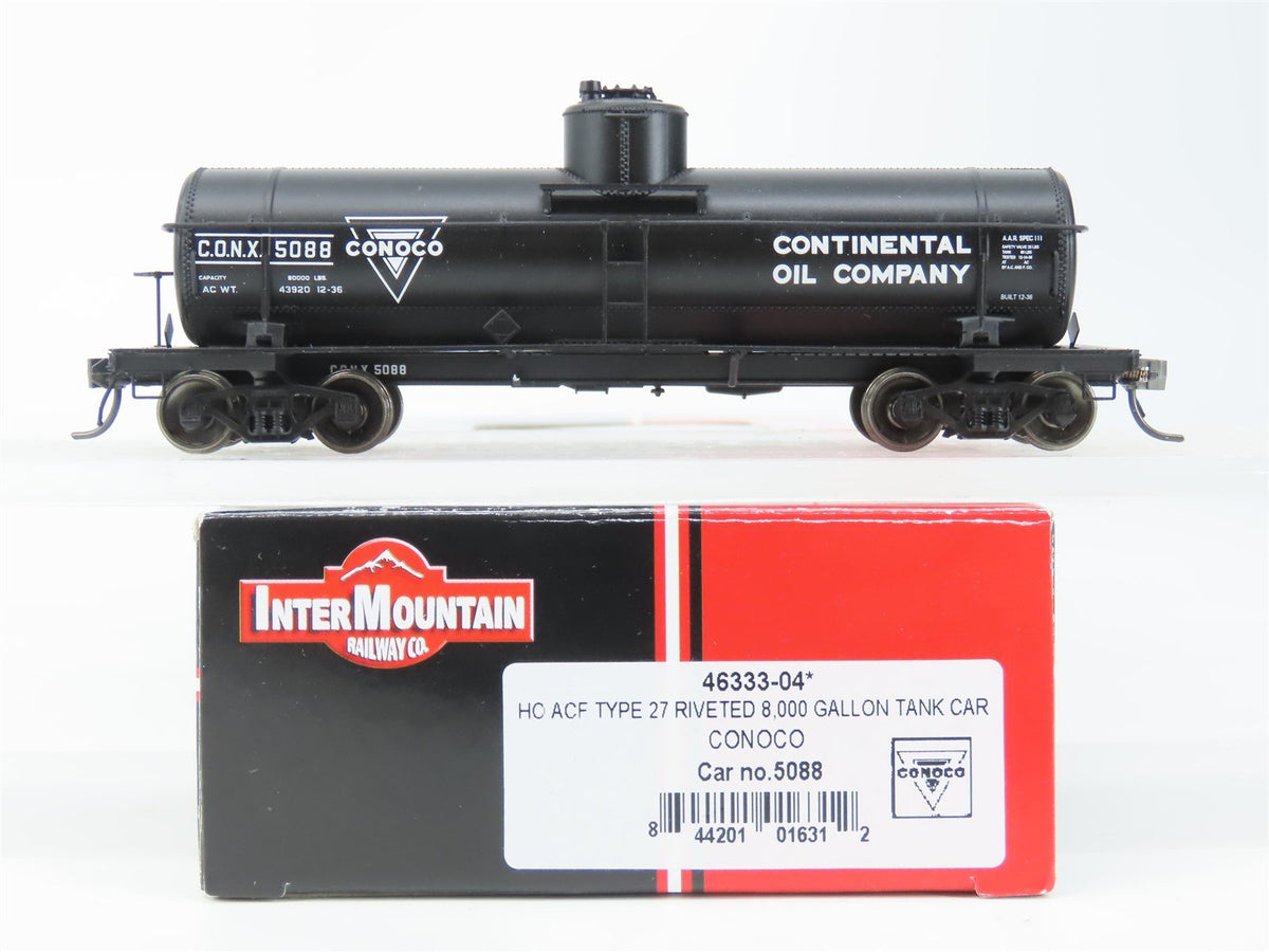 HO Scale InterMountain 46333-04 CONX Conoco Single Dome Tank Car #5088