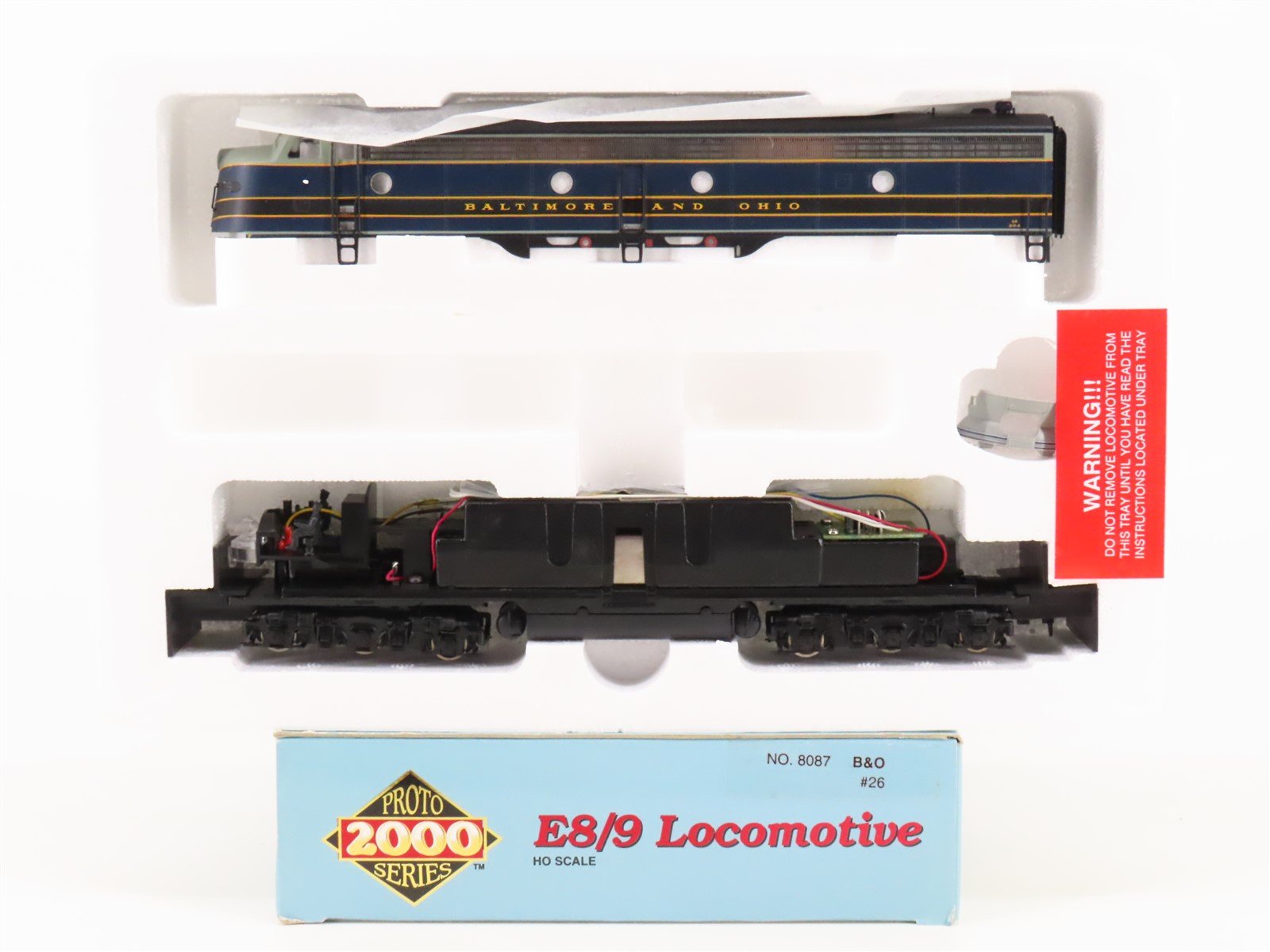 HO Scale Proto 2000 8087 B&O Baltimore & Ohio E8/9A Diesel Locomotive #26