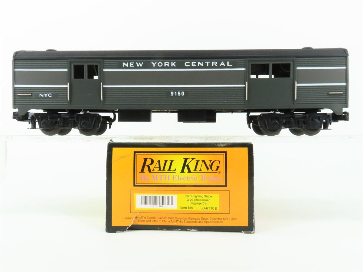 O Gauge 3-Rail MTH Rail King 30-6110B NYC New York Central Baggage Passenger