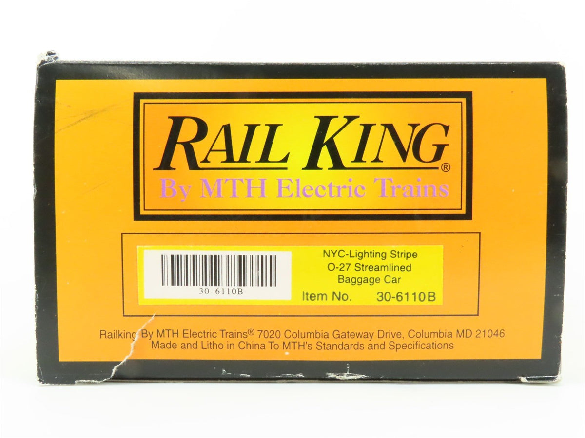 O Gauge 3-Rail MTH Rail King 30-6110B NYC New York Central Baggage Passenger