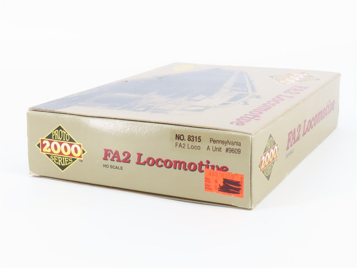 HO Scale Proto 2000 8315 PRR Pennsylvania FA2 Diesel Loco #9609 BAD GEARS