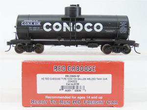HO Scale Red Caboose RR-33005-16 CONX Conoco Single Dome Tank Car #6138