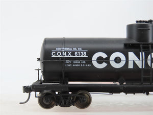 HO Scale Red Caboose RR-33005-16 CONX Conoco Single Dome Tank Car #6138