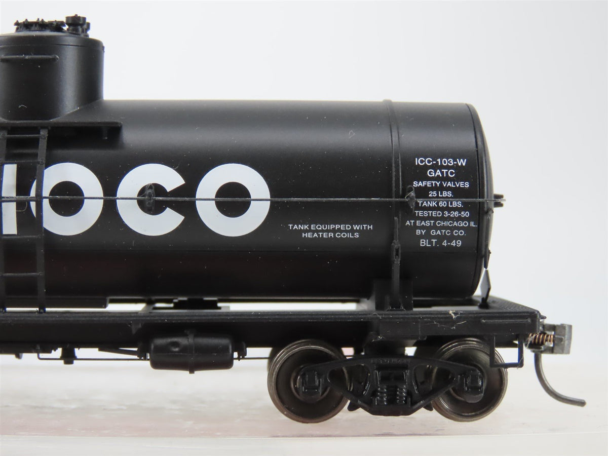 HO Scale Red Caboose RR-33005-18 CONX Conoco Single Dome Tank Car #6165