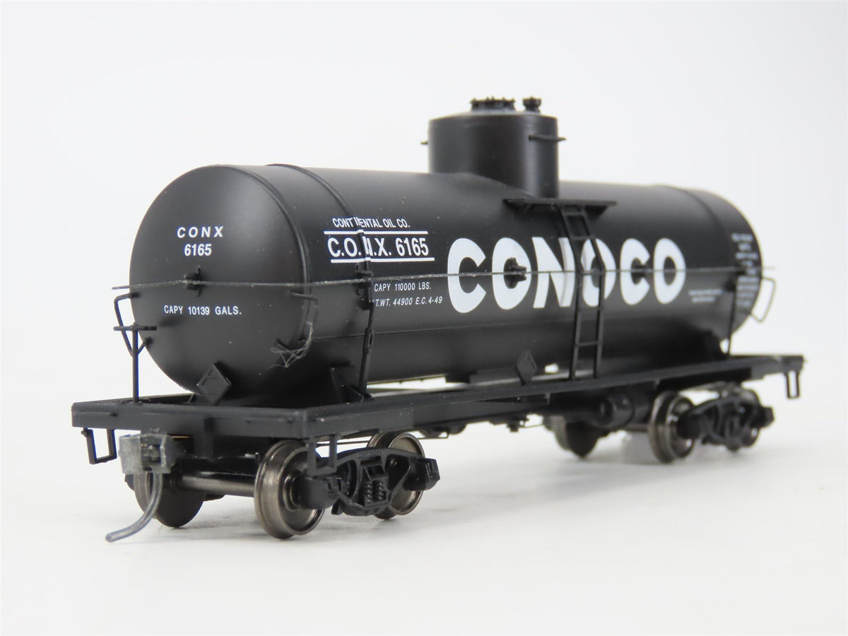 HO Scale Red Caboose RR-33005-18 CONX Conoco Single Dome Tank Car #6165